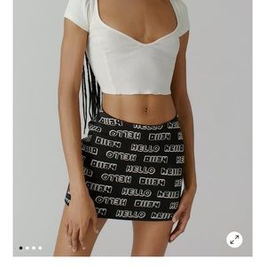 NWT UO Scoop Waist Miniskirt